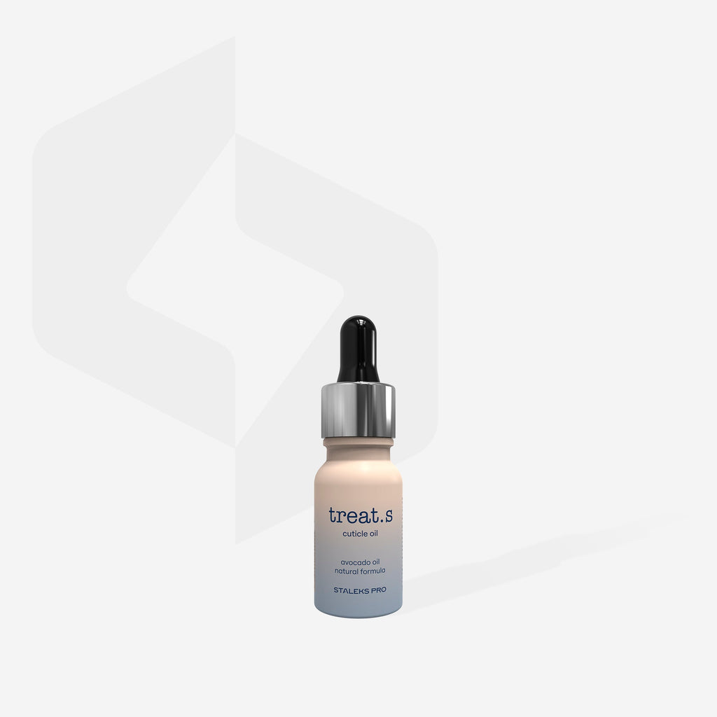 STALEKS treat.s nagų ir odelių aliejus 10 ml – aliejaus tepimas ant odelių