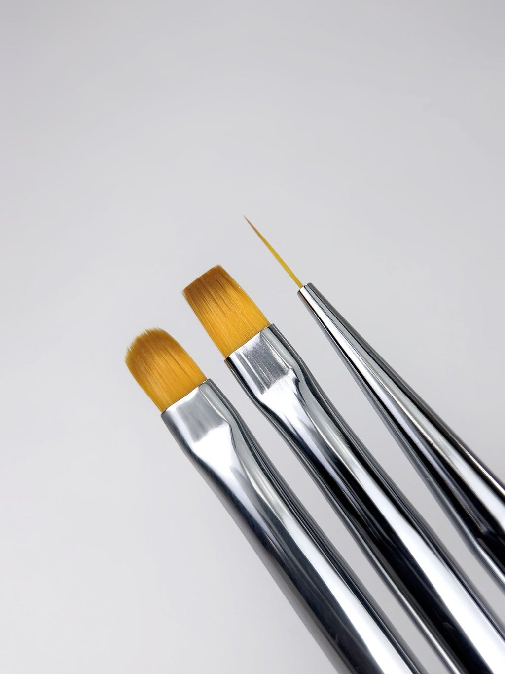 NAILSOFTHEDAY Nail Art Brush Set – profesionalių nagų dailės teptukų rinkinys (3 vnt.)