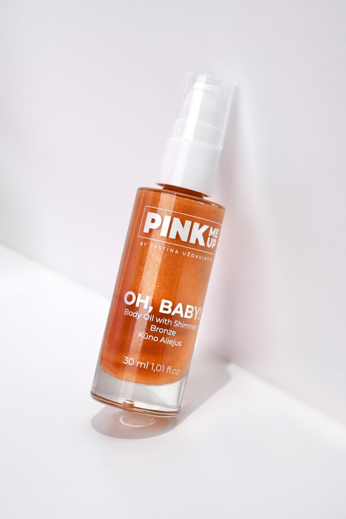 PINK ME UP Oh Baby kūno aliejus su shimmer'iu