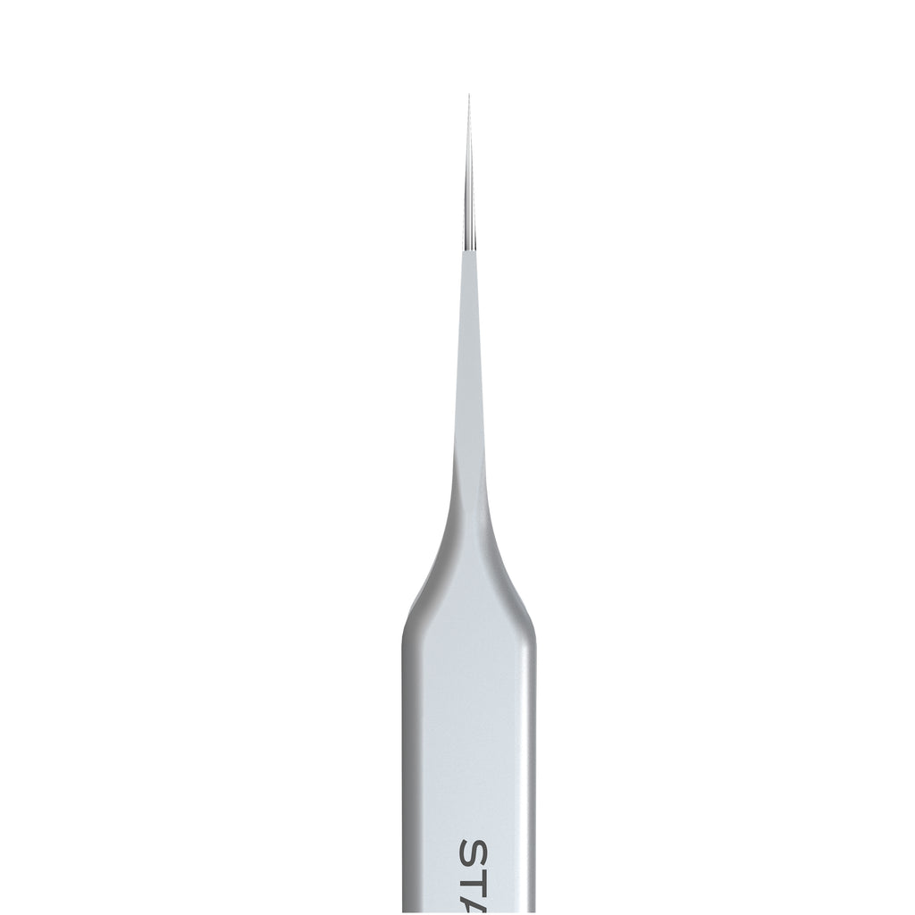 STALEKS EXPERT 40 TYPE 10 blakstienų pincetas – darbinės dalies detalė iš šono