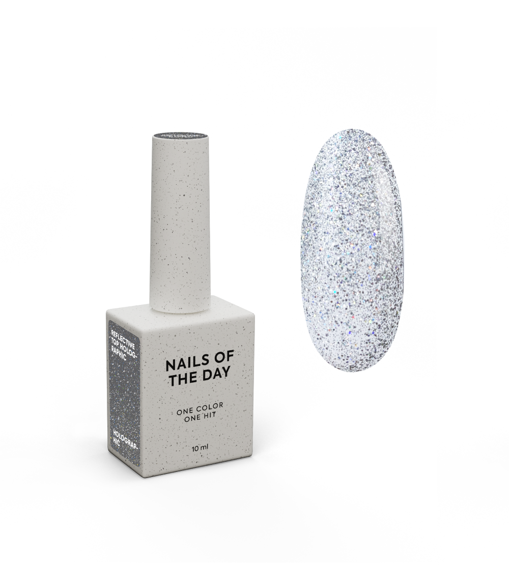 NOTD Reflective Top – profesionalūs šviesą atspindintys topai – Holographic, produkto vaizdas