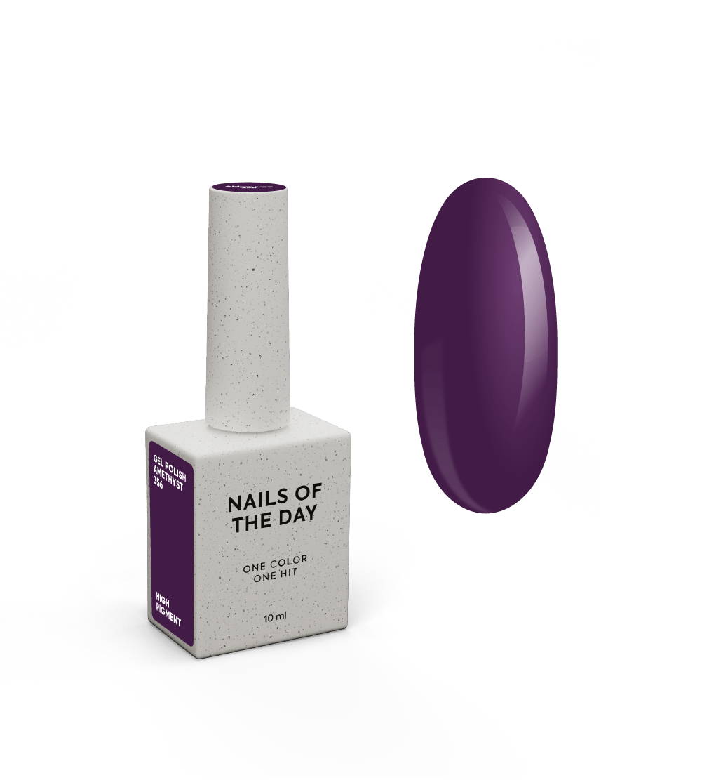 NOTD Autumn – profesionalių gelinių lakų kolekcija – 356 – Amethyst, produkto vaizdas