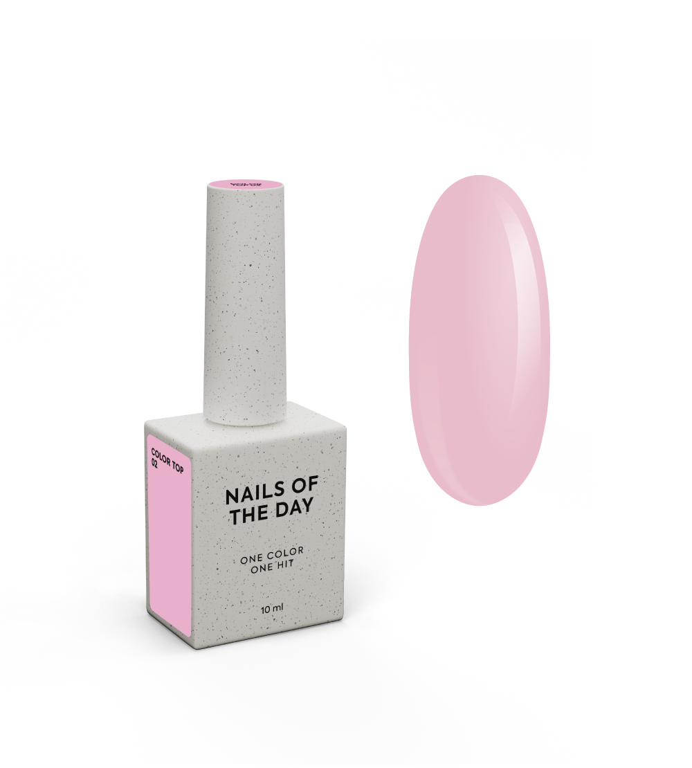 NAILSOFTHEDAY Spalviniai topai – Color Top, Vitrage ir Milky – Color Top 02, produkto vaizdas