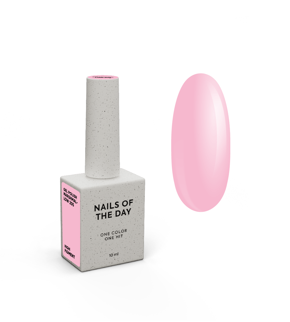 NOTD Spring – profesionalių gelinių lakų kolekcija – 205 – Marshmallow, produkto vaizdas