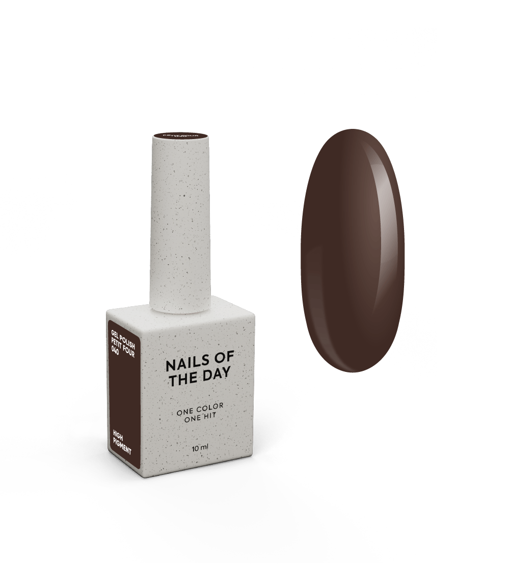 NOTD Chocolate Colors – profesionalių gelinių lakų kolekcija – 040 – Petit Four, produkto vaizdas