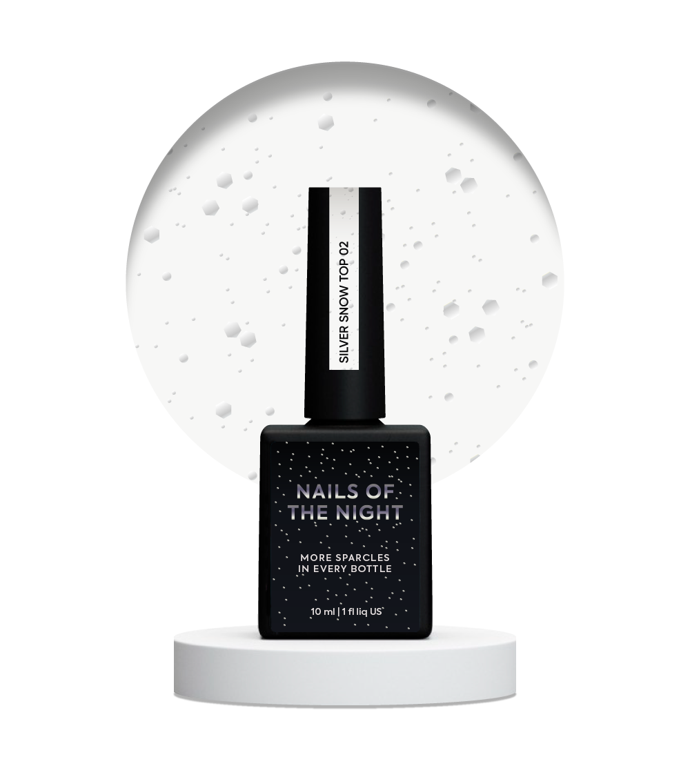 NOTD Snow Top – profesionali dekoratyvinių topų kolekcija – Silver, papildomas produkto vaizdas