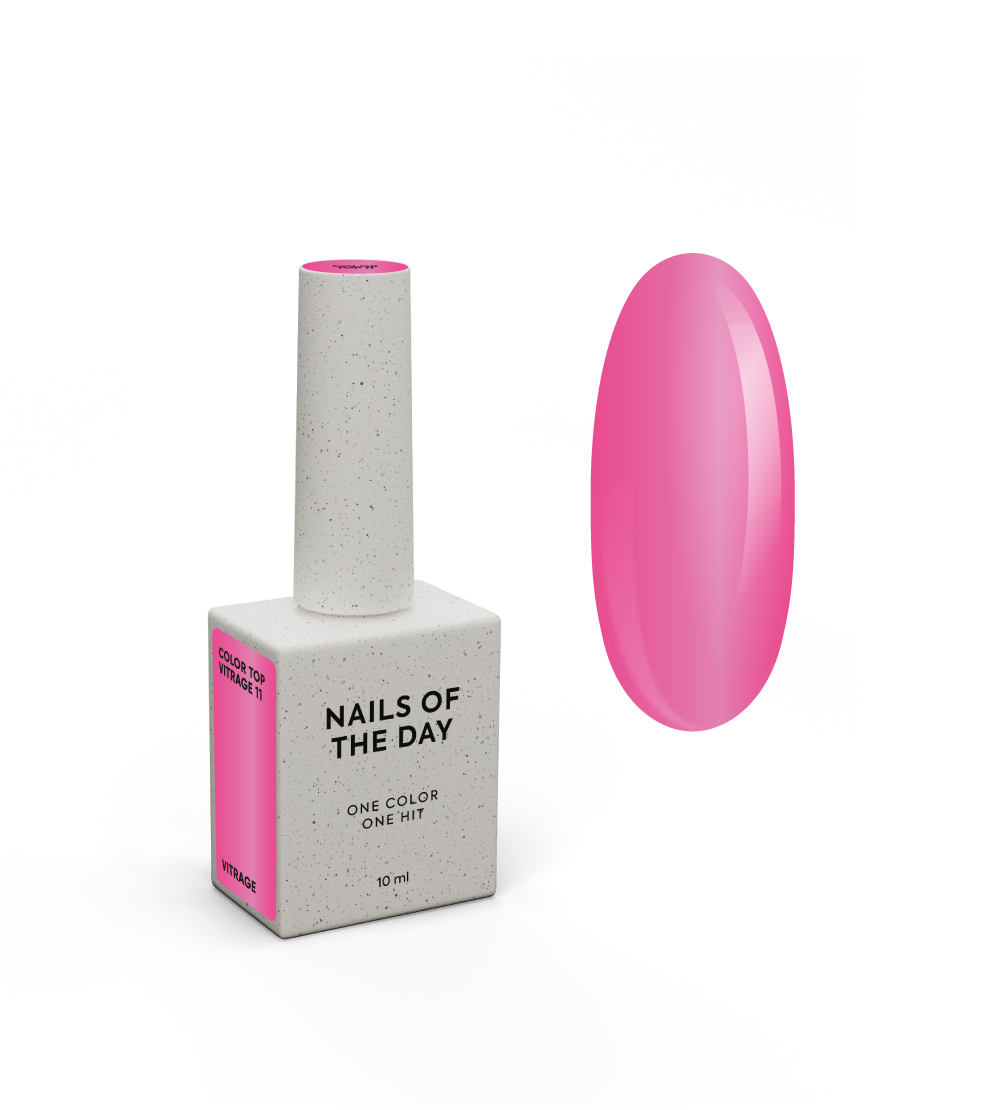 NAILSOFTHEDAY Spalviniai topai – Color Top, Vitrage ir Milky – Color Top Vitrage 11, produkto vaizdas