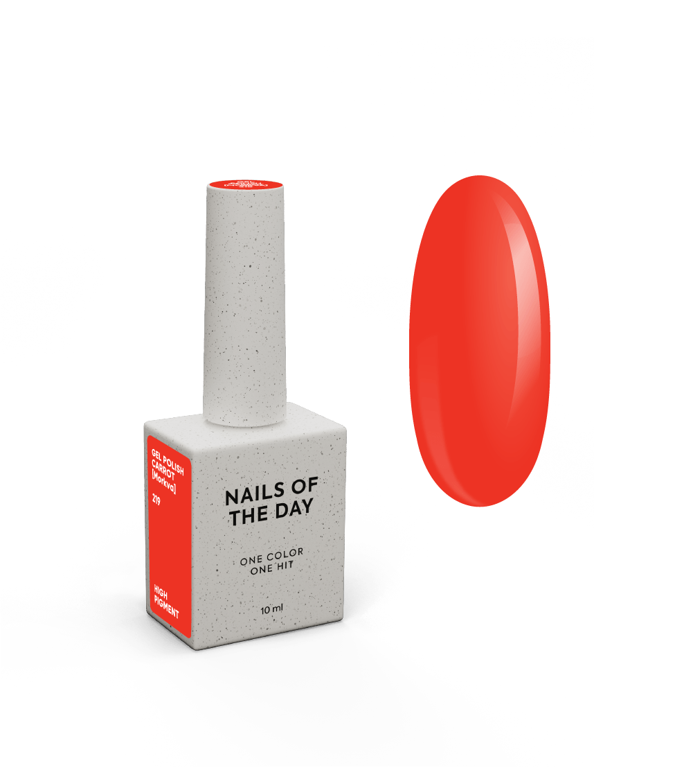 NOTD Borsch – profesionalių gelinių lakų kolekcija – 219 – Carrot, produkto vaizdas