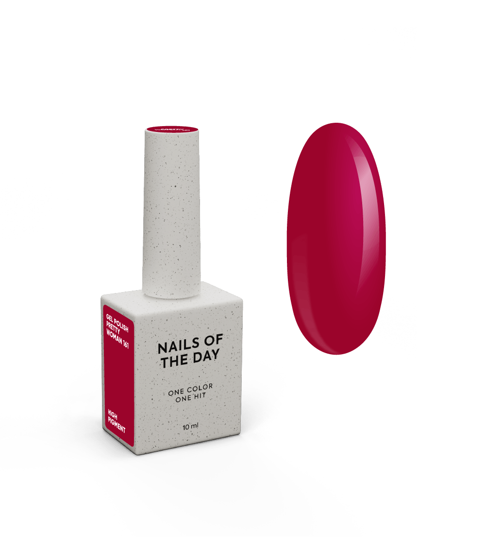 NOTD Red Colors – profesionalių raudonų gelinių lakų kolekcija – 161 – Pretty Woman, produkto vaizdas