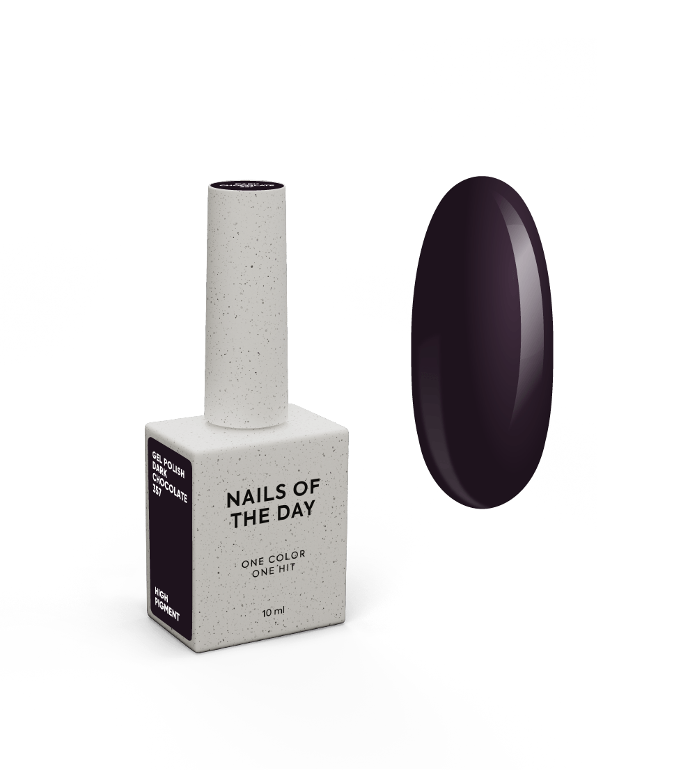 NOTD Gel Polish – profesionalūs geliniai lakai – 357 – Dark Chocolate, produkto vaizdas