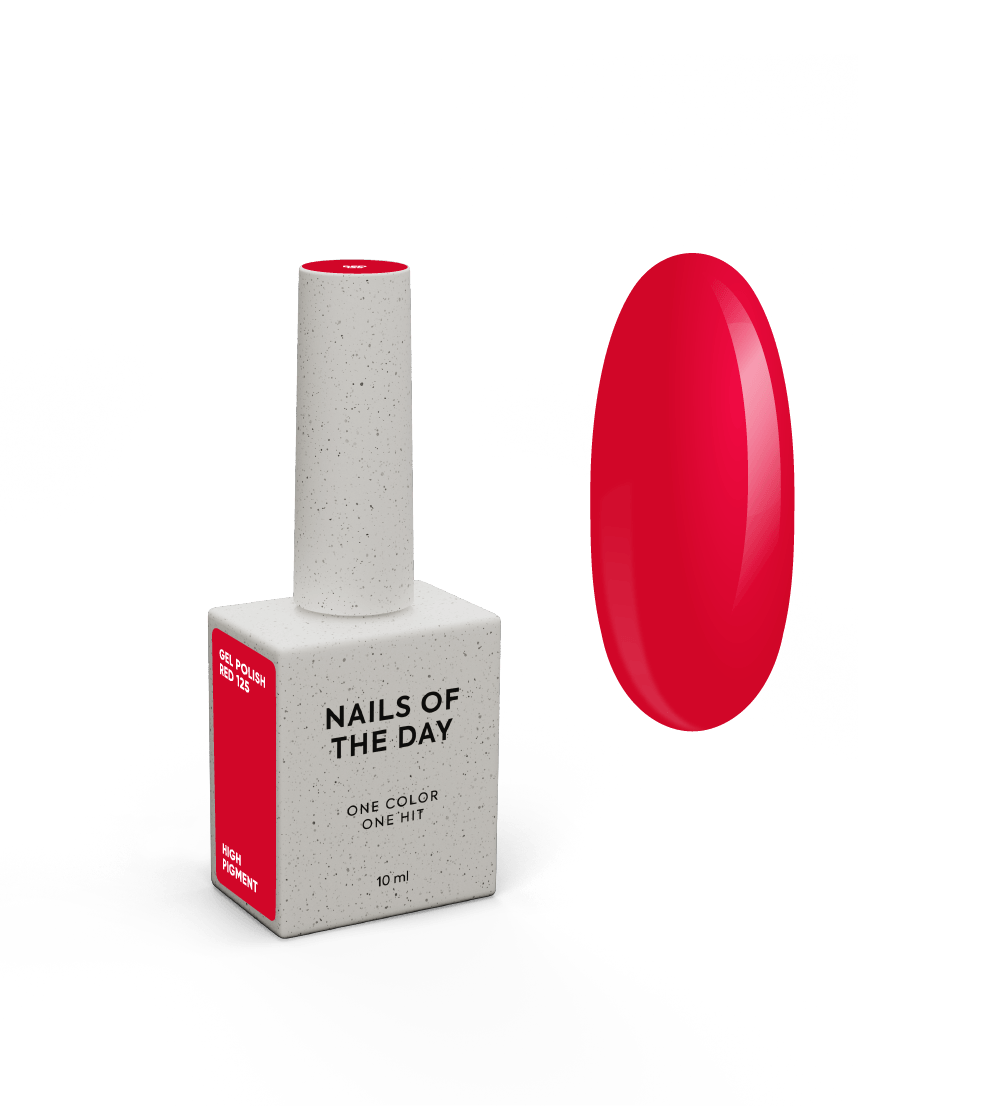 NOTD Essentials – profesionalūs geliniai lakai – 125 – Red, produkto vaizdas