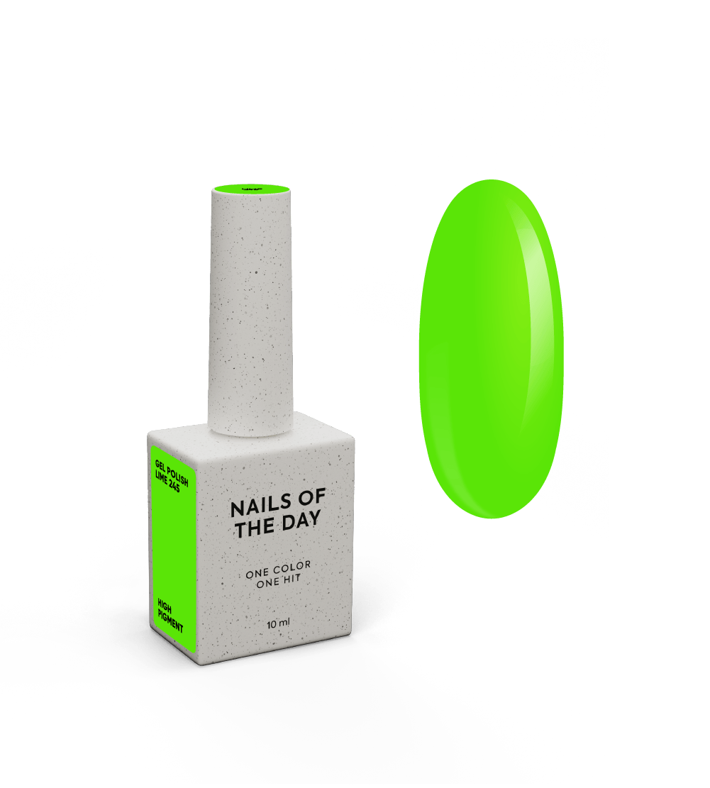 NOTD Gel Polish – profesionalūs geliniai lakai – 245 – Lime, produkto vaizdas