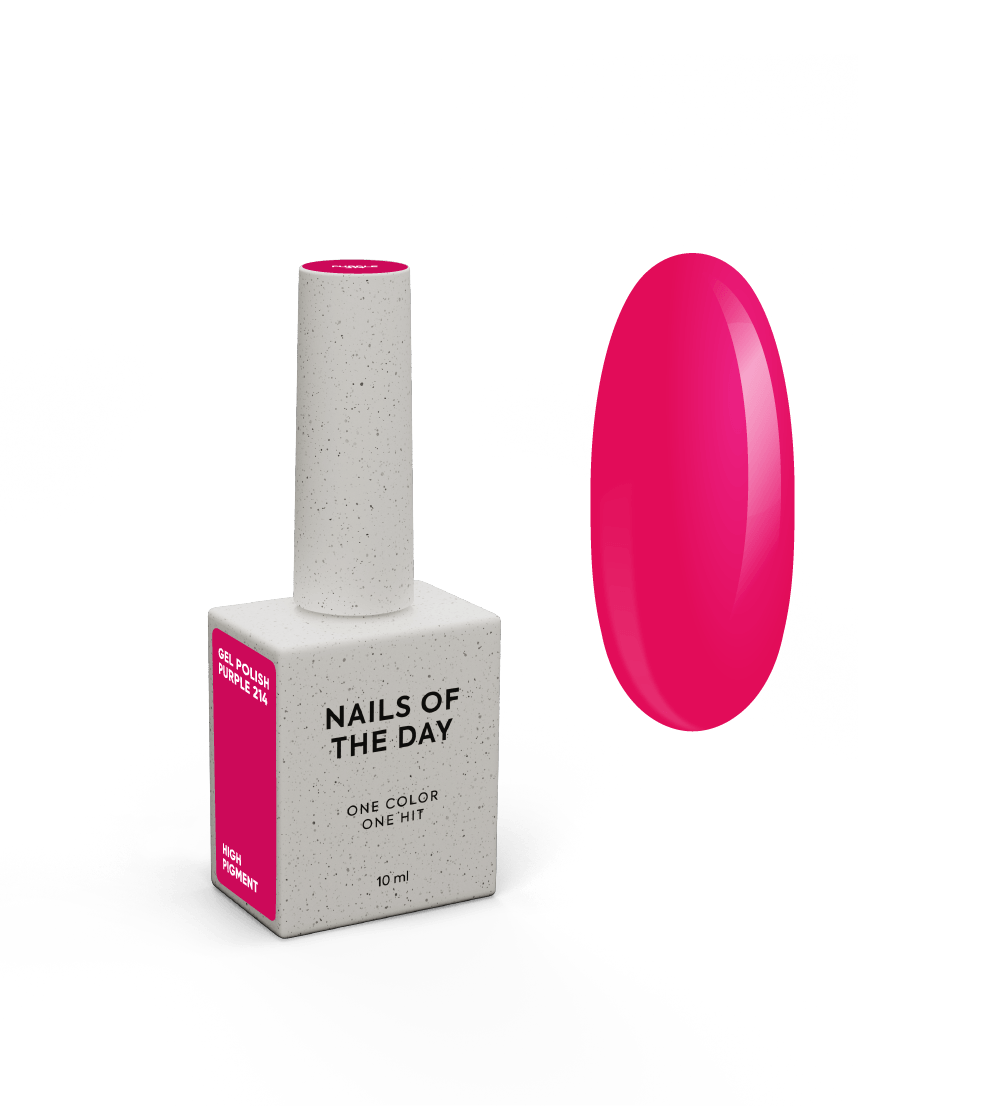 NOTD Gel Polish – profesionalūs geliniai lakai – 214 – Purple, produkto vaizdas