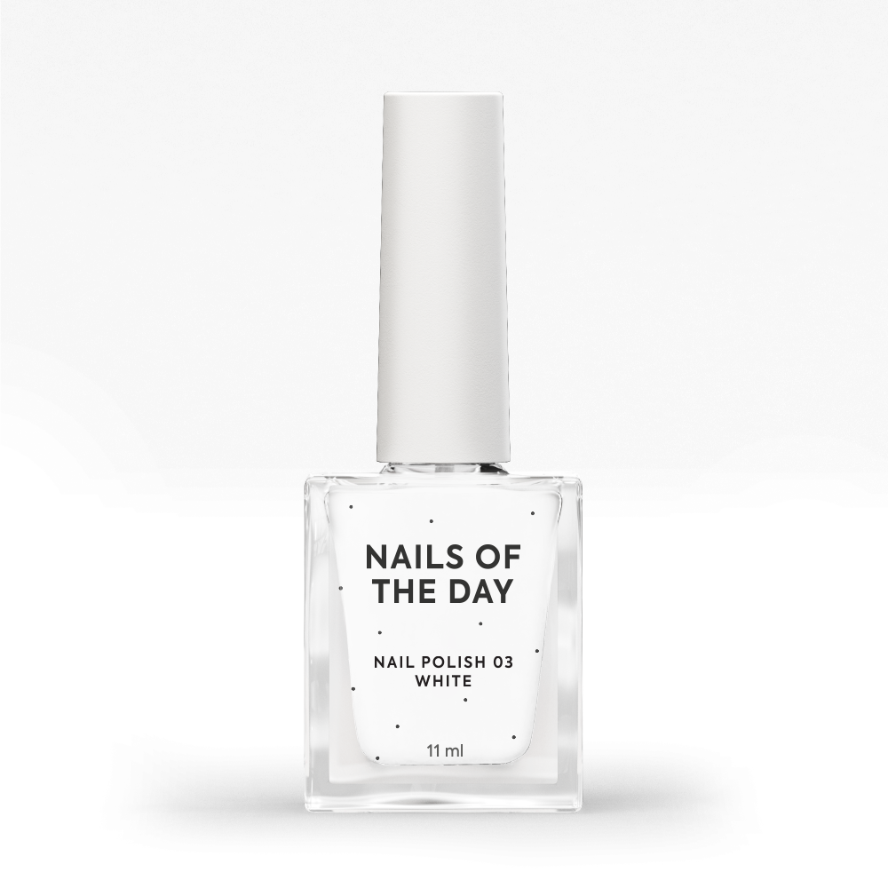 NOTD Nail Polish – profesionali klasikinio nagų lako spalvų kolekcija – Balta 03, produkto vaizdas