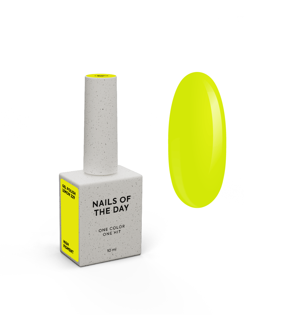 NOTD Gel Polish – profesionalūs geliniai lakai – 229 – Lemon, produkto vaizdas