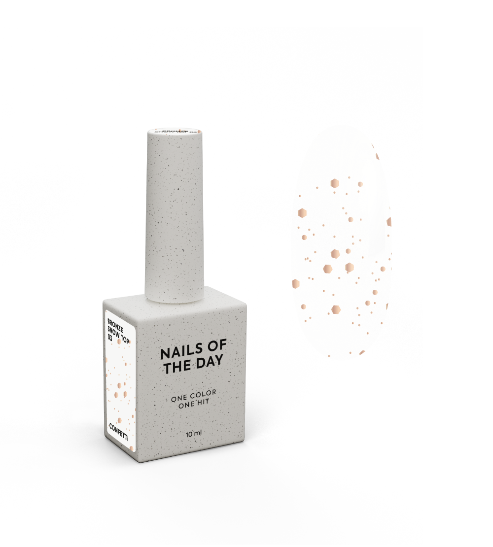 NOTD Snow Top – profesionali dekoratyvinių topų kolekcija – Bronze, produkto vaizdas