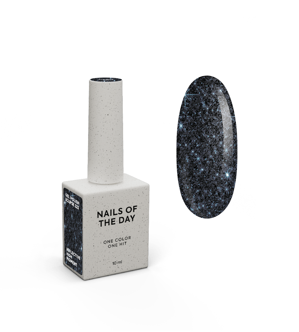 NOTD Reflective Cocktails – profesionalūs šviesą atspindintys geliniai lakai – 323 – Eclipse, produkto vaizdas
