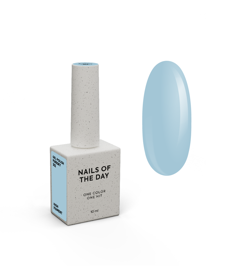 NOTD Spring 2026 – profesionalių gelinių lakų kolekcija – 302 – Puresky, produkto vaizdas
