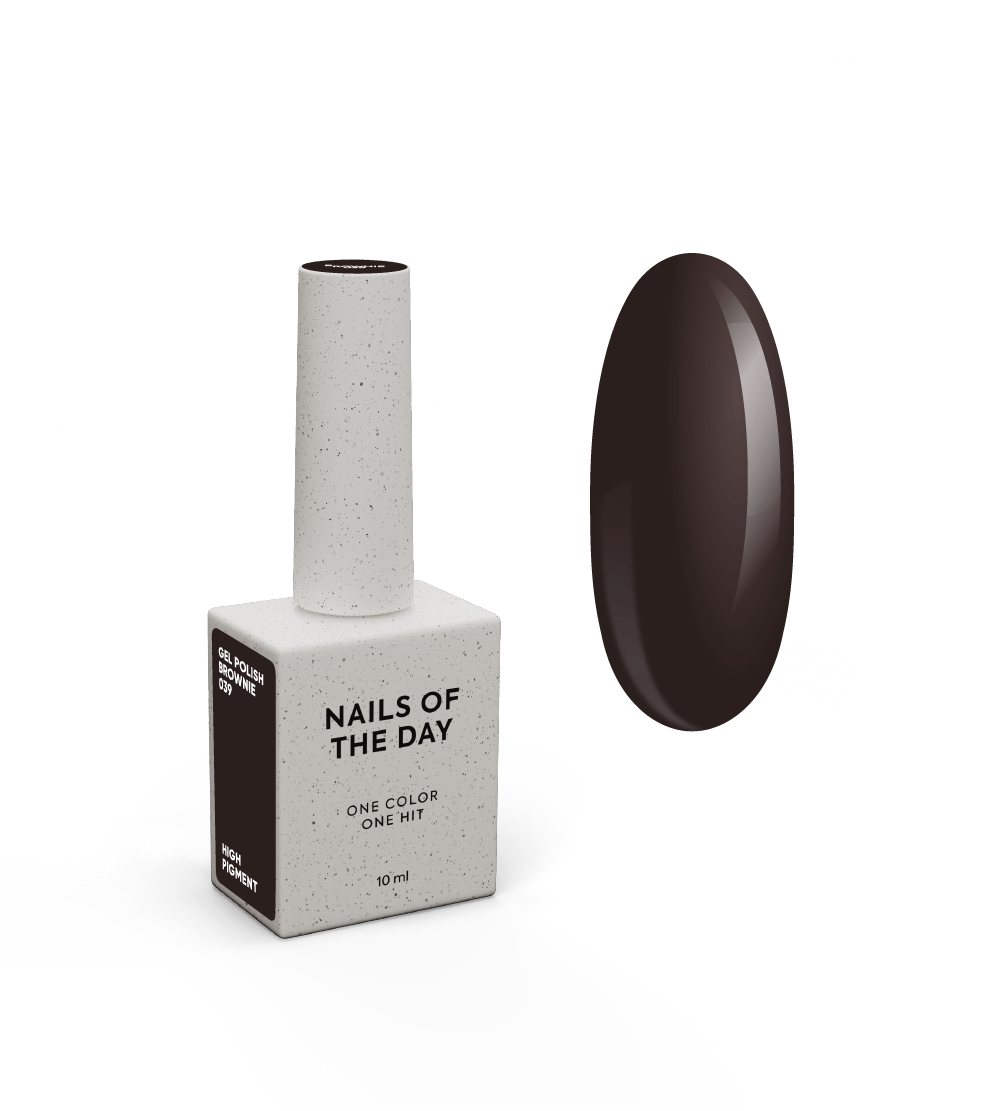 NOTD Chocolate Colors – profesionalių gelinių lakų kolekcija – 039 – Brownie, produkto vaizdas