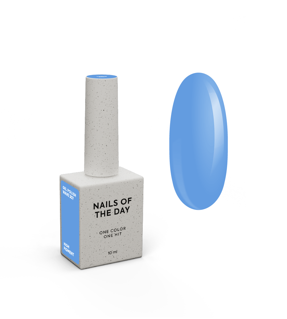 NOTD Summer 2026 – profesionalių gelinių lakų kolekcija – 307 – Wave, produkto vaizdas