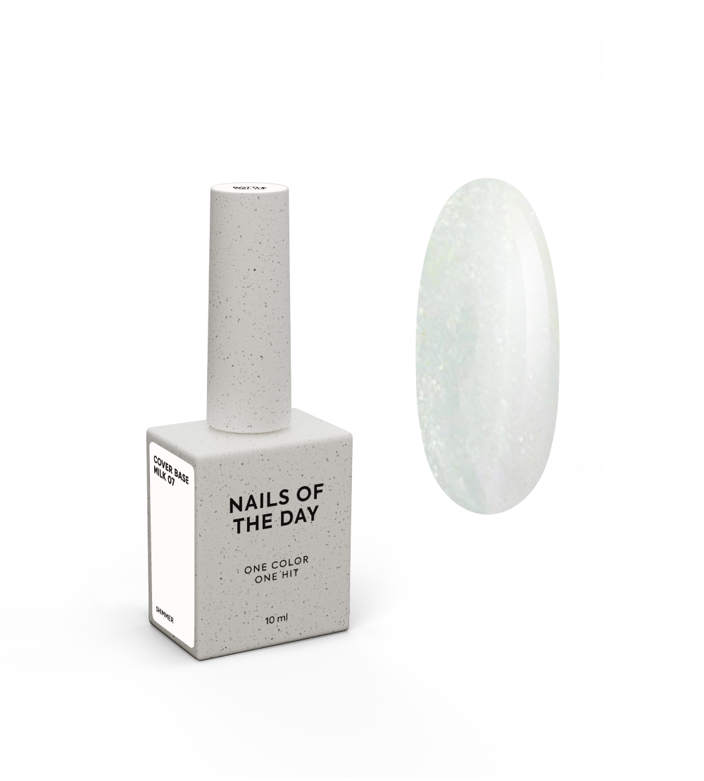 NOTD Cover Base Milk – profesionali pieniškų kamufliažinių bazių kolekcija – 07 · 10 ml, produkto vaizdas