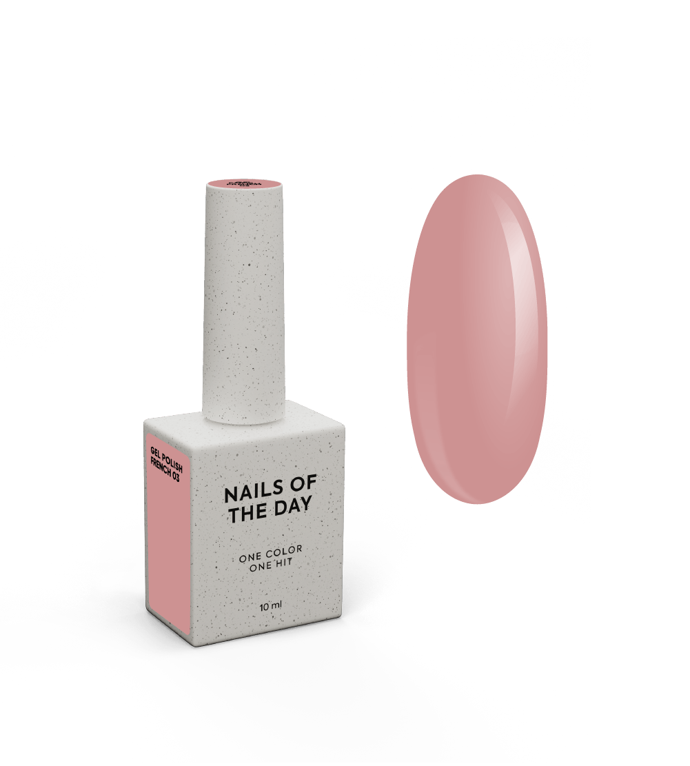 NOTD French – profesionalūs prancūziško manikiūro geliniai lakai – 03, produkto vaizdas