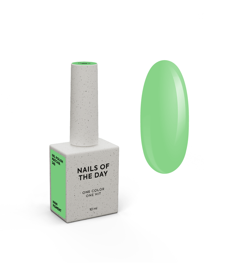 NOTD Gel Polish – profesionalūs geliniai lakai – 345 – Matcha, produkto vaizdas