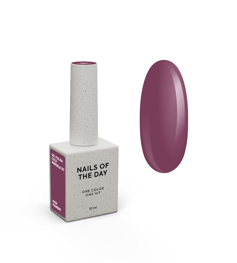 NOTD Gel Polish – profesionalūs geliniai lakai – 377 – Cold Marsala, produkto vaizdas