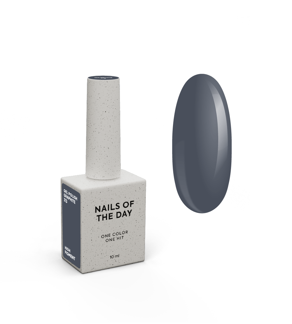 NOTD Gel Polish – profesionalūs geliniai lakai – 313 – Graphite, produkto vaizdas
