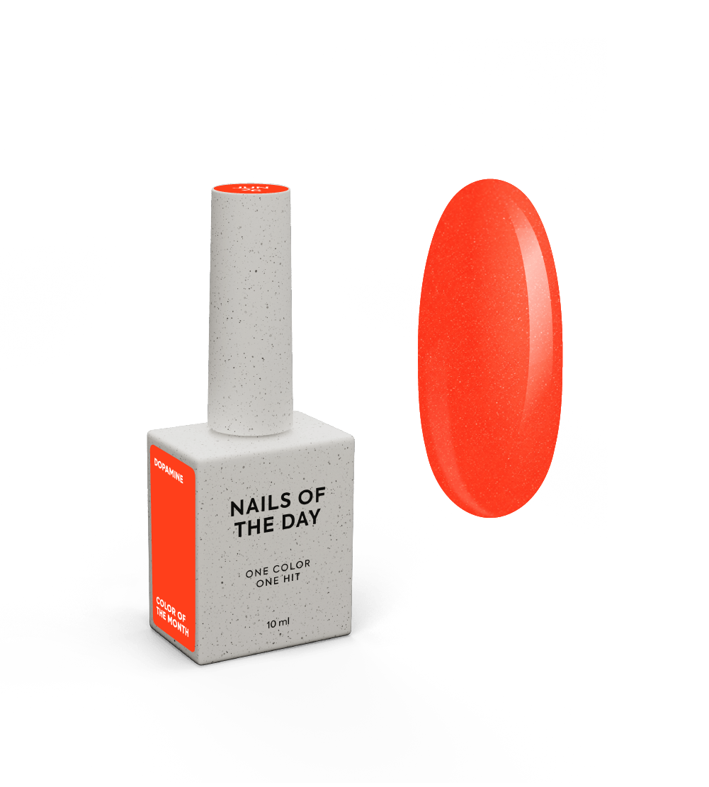 NOTD Color of the Month – profesionalių gelinių lakų kolekcija – Dopamine, produkto vaizdas