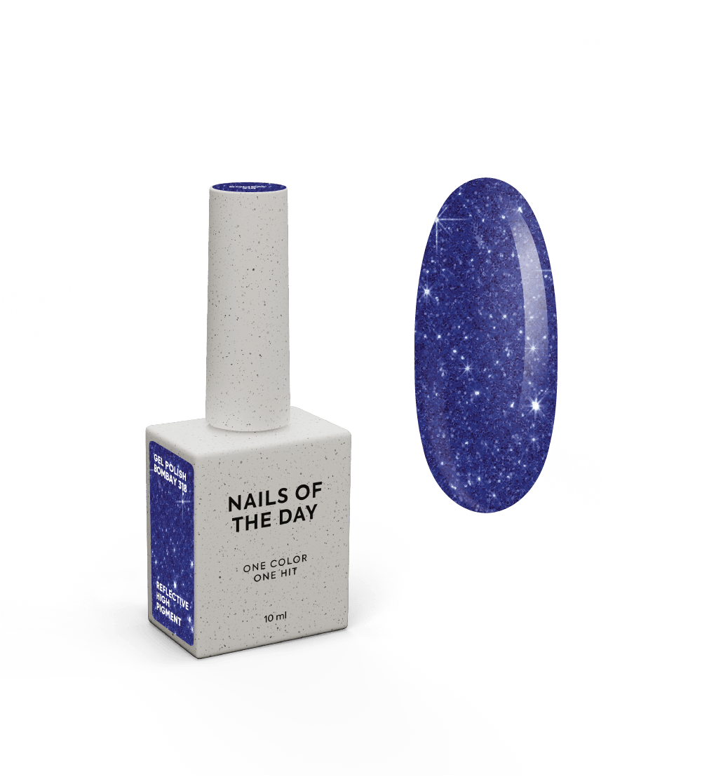 NOTD Reflective Cocktails – profesionalūs šviesą atspindintys geliniai lakai – 318 – Bombay, produkto vaizdas