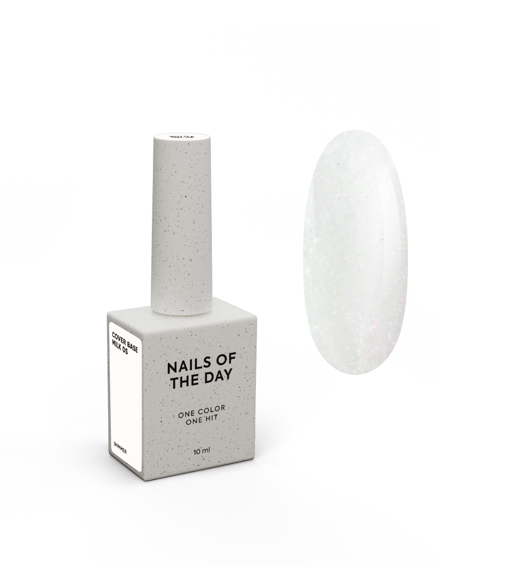 NOTD Cover Base Milk – profesionali pieniškų kamufliažinių bazių kolekcija – 05 · 10 ml, produkto vaizdas