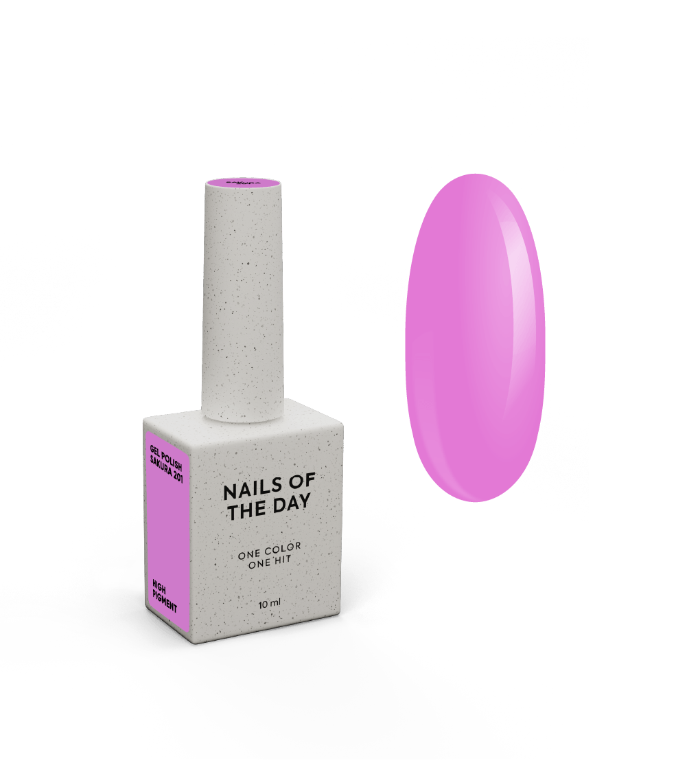 NOTD Gel Polish – profesionalūs geliniai lakai – 201 – Sakura, produkto vaizdas