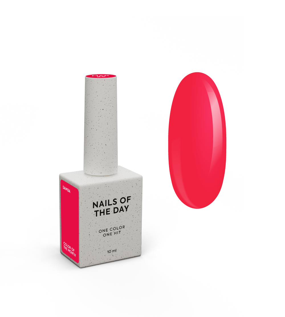 NOTD Color of the Month – profesionalių gelinių lakų kolekcija – Samba, produkto vaizdas