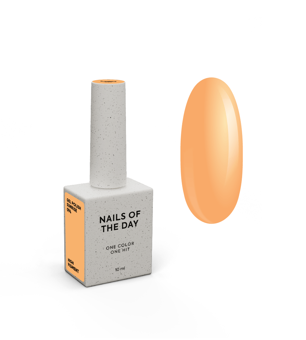 NOTD Spring – profesionalių gelinių lakų kolekcija – 094 – Sunrise, produkto vaizdas