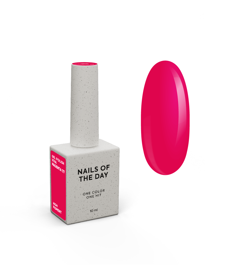 NOTD Gel Polish – profesionalūs geliniai lakai – 177 – Viva Magenta, produkto vaizdas