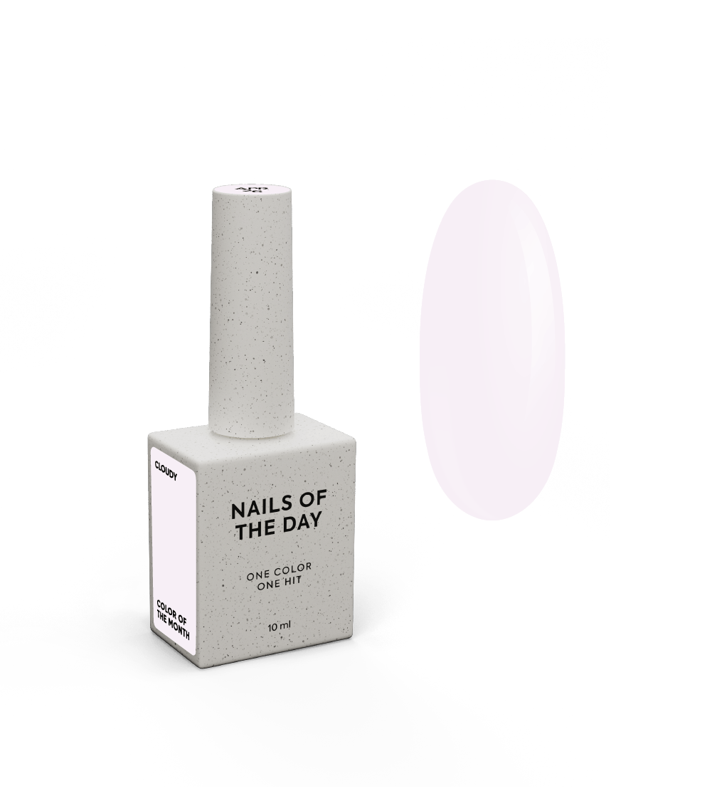 NOTD Color of the Month – profesionalių gelinių lakų kolekcija – Cloudy, produkto vaizdas