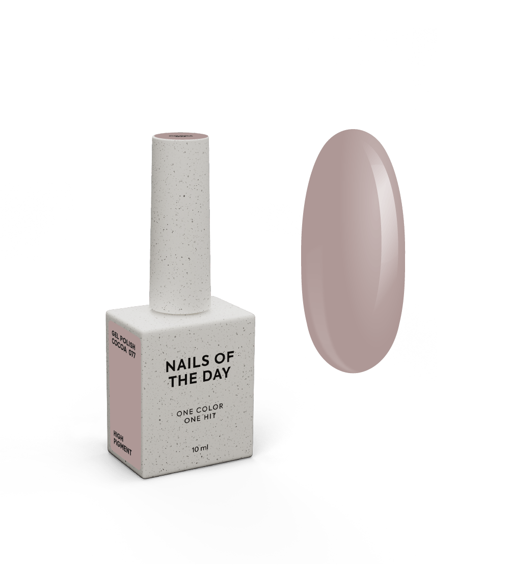 NOTD Chocolate Colors – profesionalių gelinių lakų kolekcija – 077 – Cocoa, produkto vaizdas