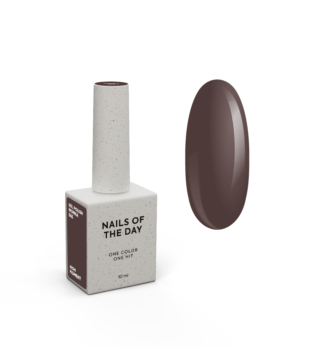 NOTD Chocolate Colors – profesionalių gelinių lakų kolekcija – 045 – Wonka, produkto vaizdas