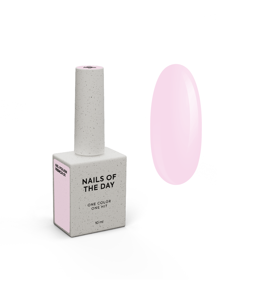 NOTD French – profesionalūs prancūziško manikiūro geliniai lakai – 01, produkto vaizdas
