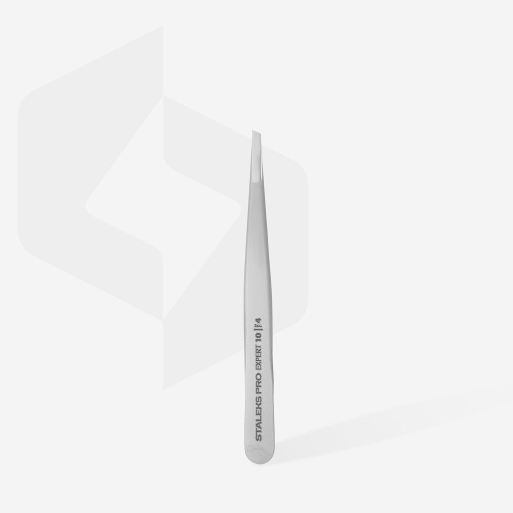 STALEKS EXPERT 10 TYPE 4 antakių pincetas – vaizdas pilkame fone