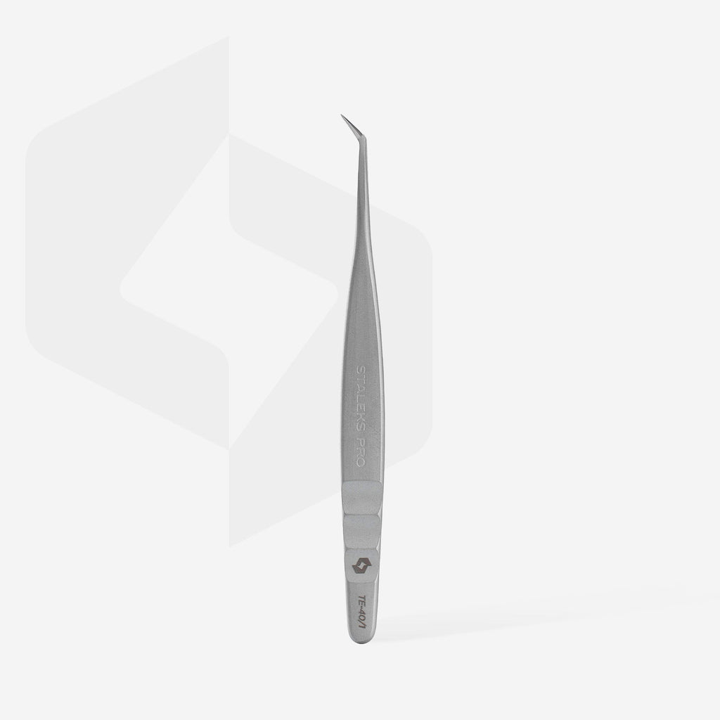 STALEKS EXPERT 40 TYPE 1 blakstienų pincetas – blakstienų priauginimo procedūra