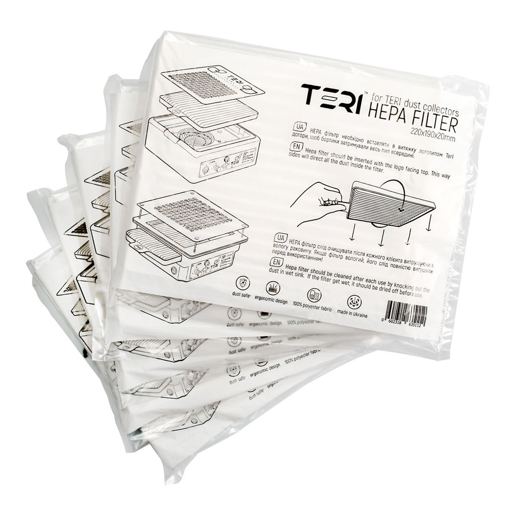 TERI universalių HEPA filtrų rinkinys, 5 vnt.